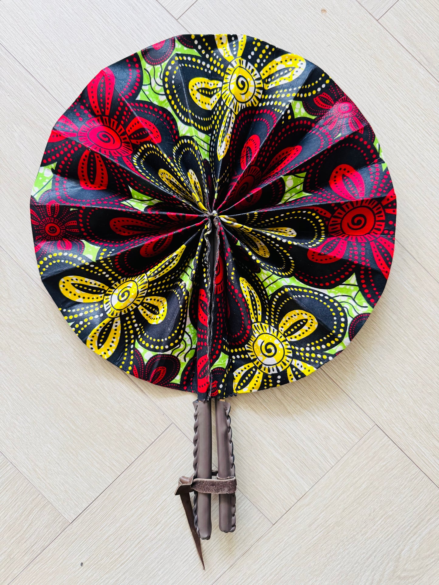 Royal Breeze - African Wax Print Hand Fan