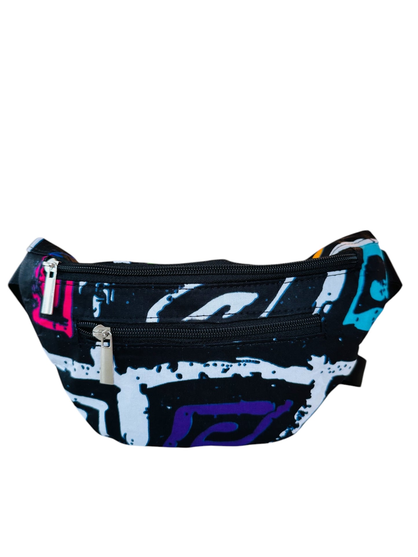 Mzuri Street Belt Bag – African Print Fanny Pack with Artistic Flair