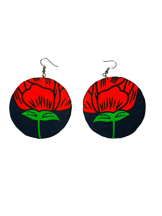 Round earrings
