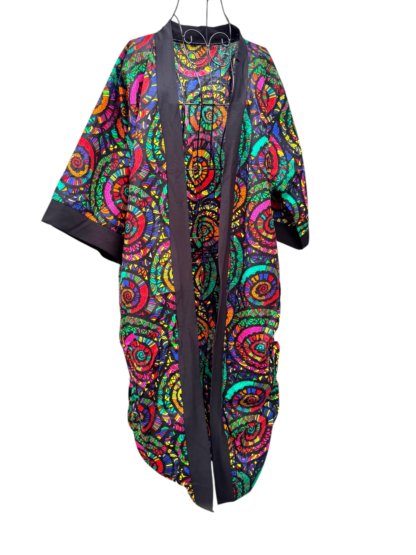 “Zola” African Wax Print Kimono – Handmade Ethical Fashion