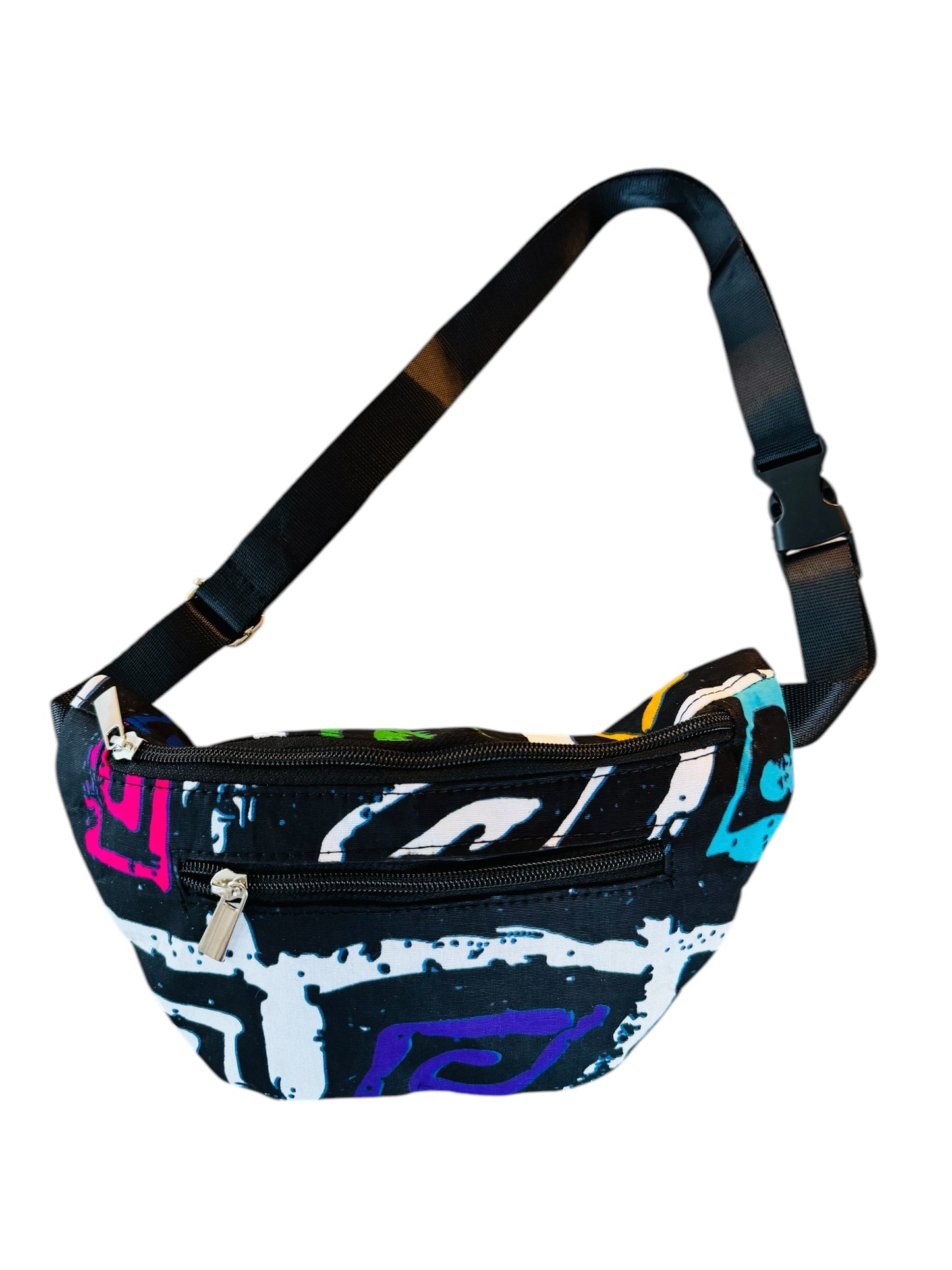 Mzuri Street African Print Fanny Pack with Artistic Flair
