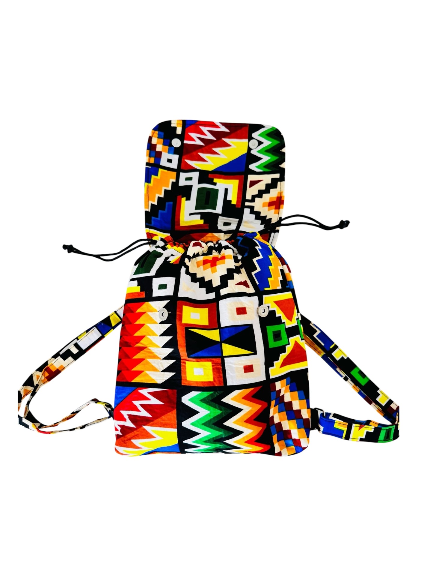 Kente Backpack – Bold Heritage, Everyday Style