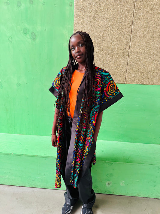 Mala African Poncho Kimono