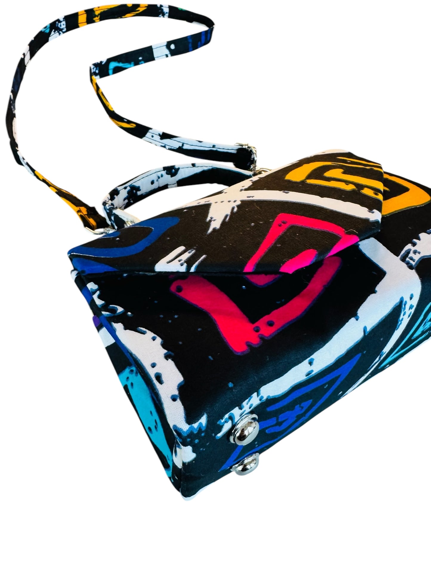Mino Mzuri Paint-Stroke Handbag