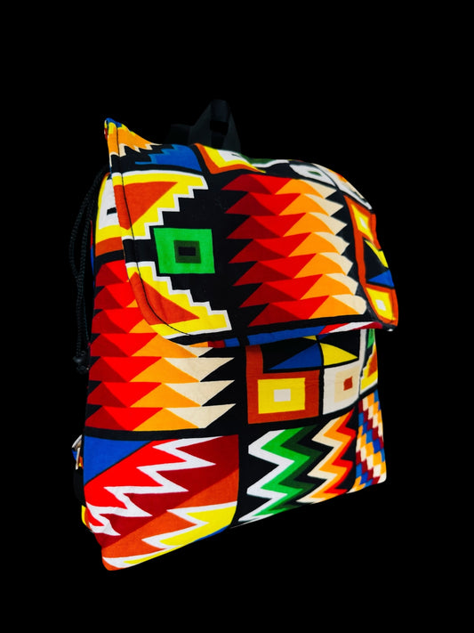 Kente Backpack – Bold Heritage, Everyday Style
