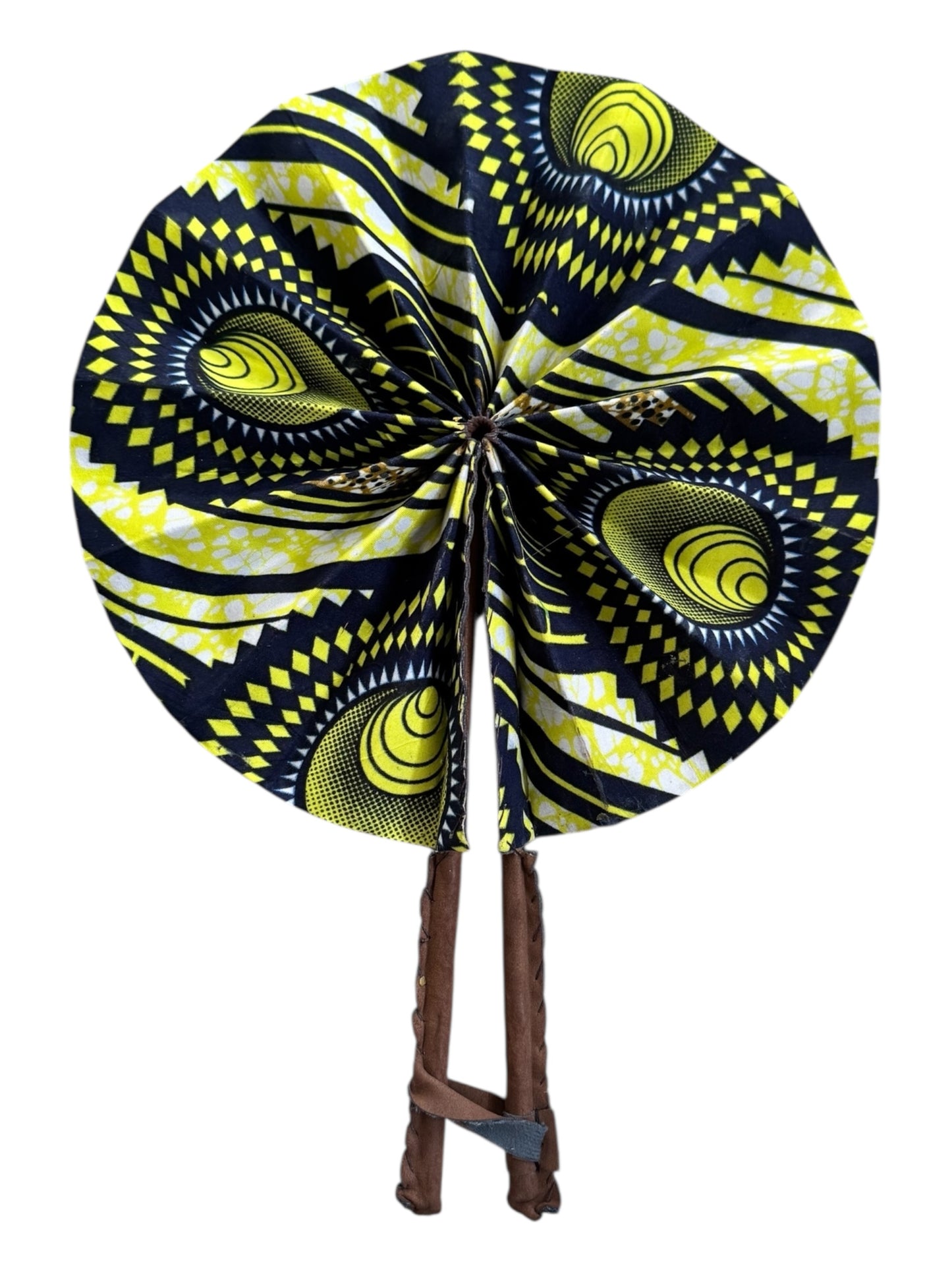 Sahara - African Wax Print Hand Fan