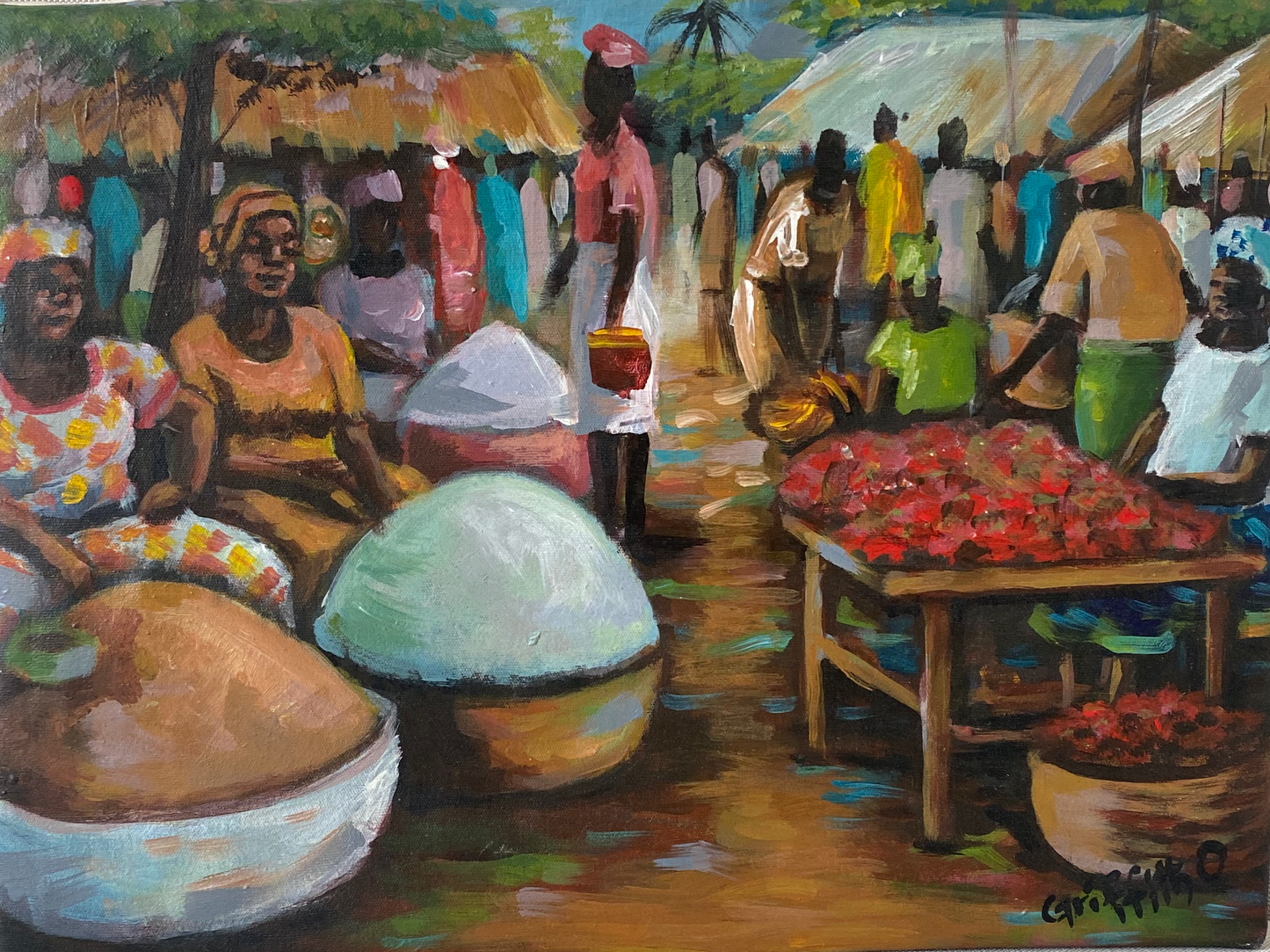 Street market in Africa
