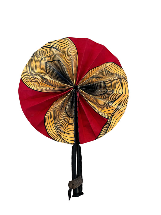 Orange hand fans collection