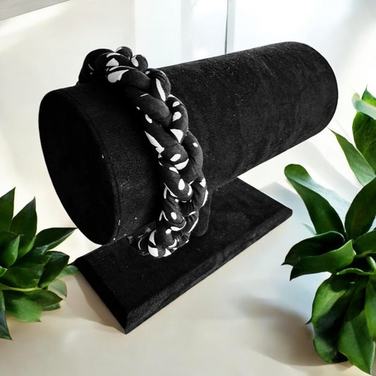 Kachia braided head band black