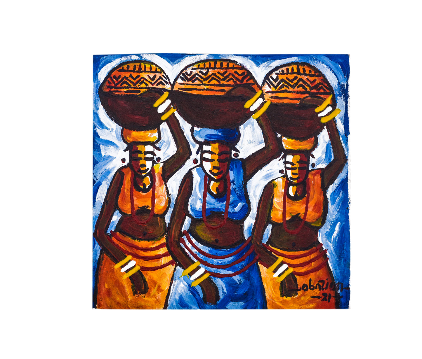 African Women carrying load