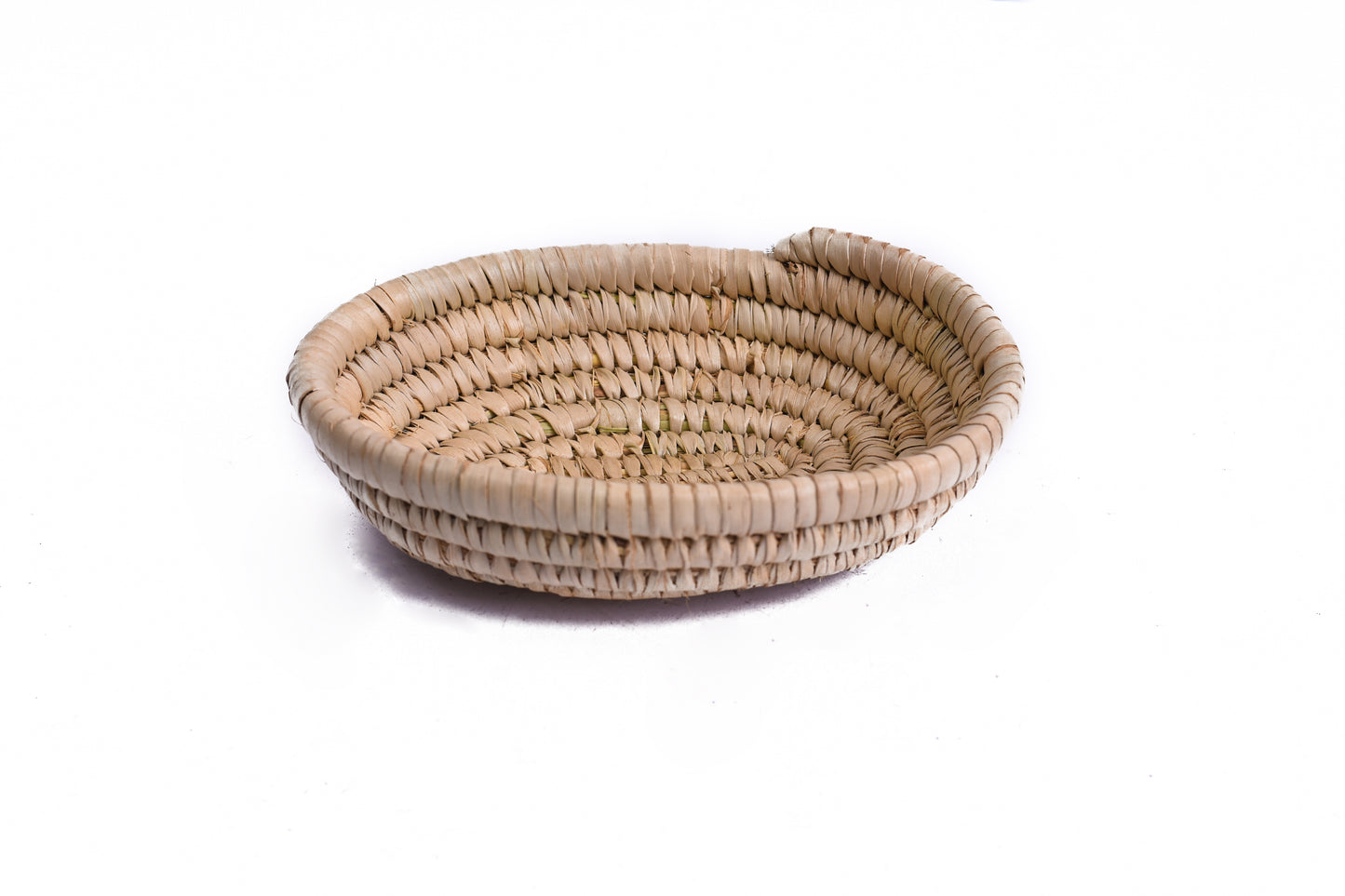 Hand woven rattan basket