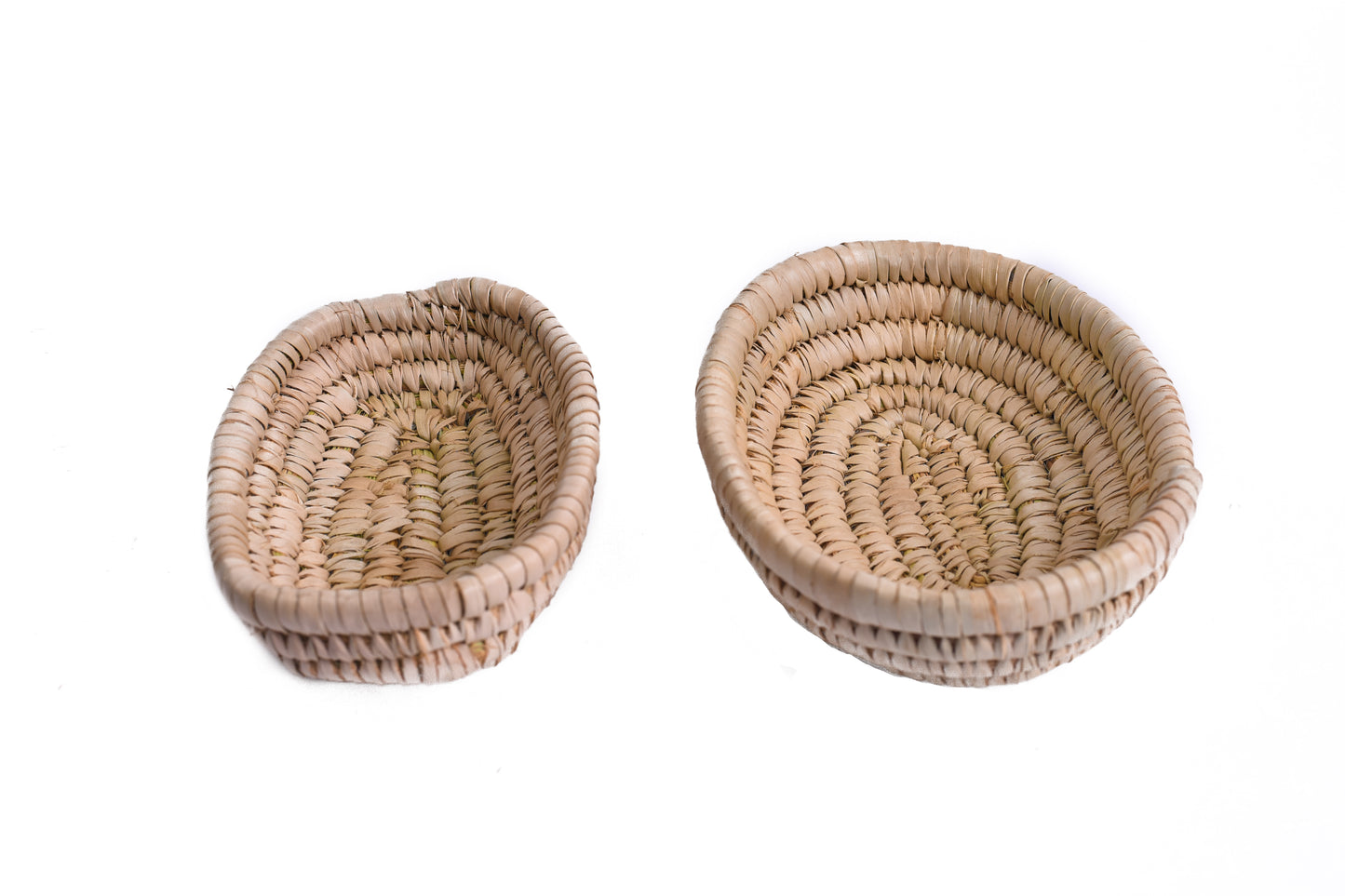 Hand woven rattan basket