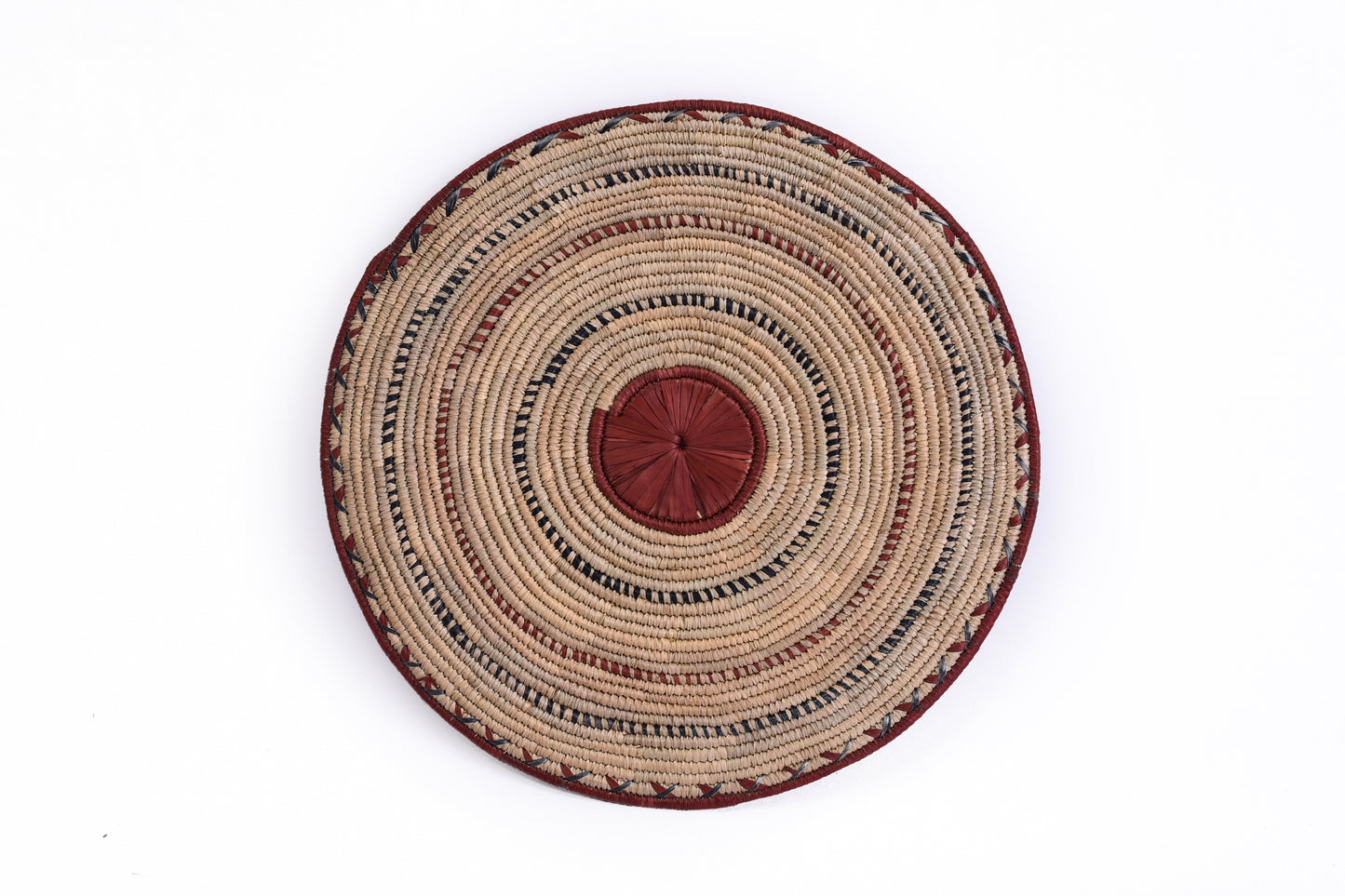 Rattan hand woven circles