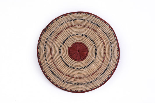 Rattan hand woven circles