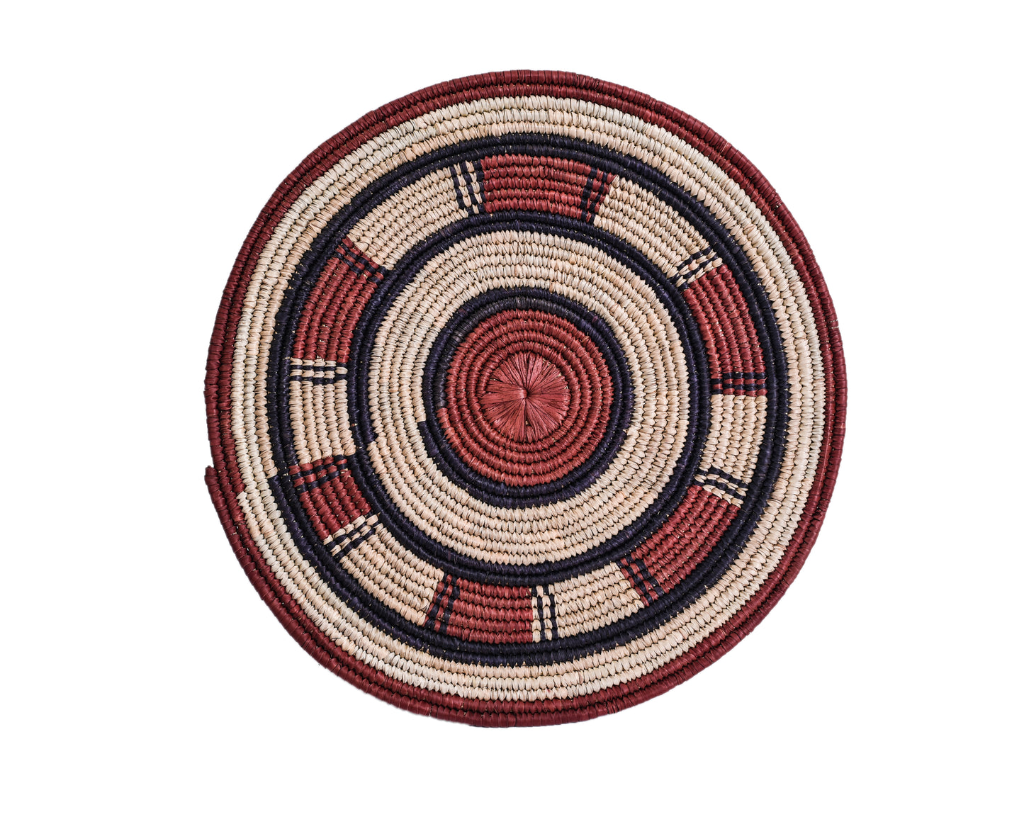 Rattan hand woven circles