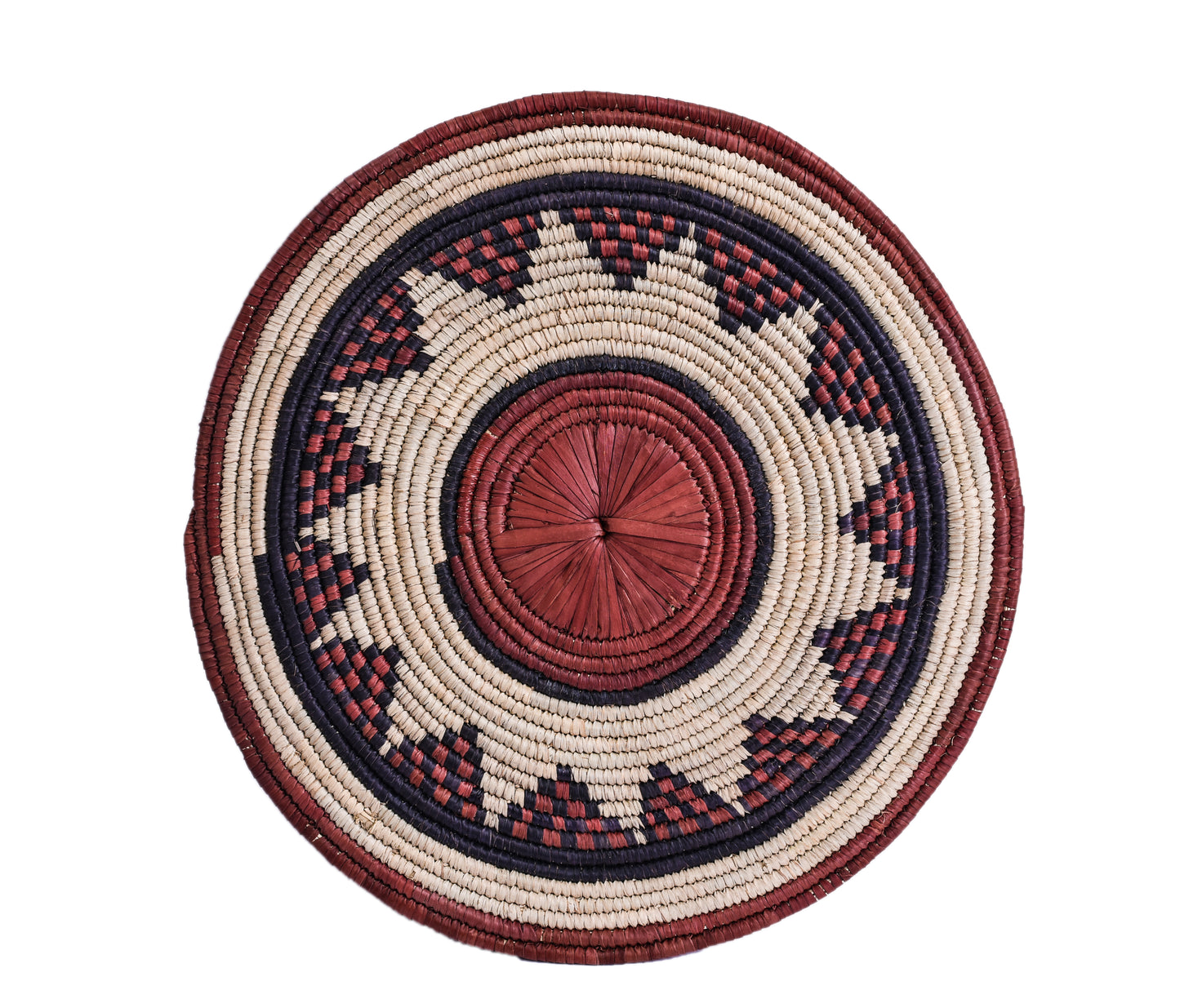 Rattan hand woven circles