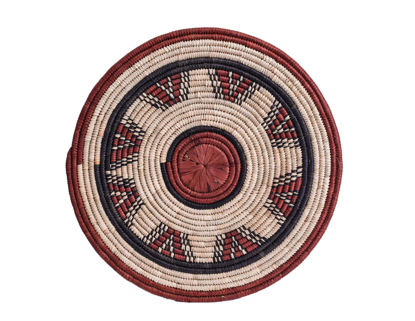Rattan hand woven circles