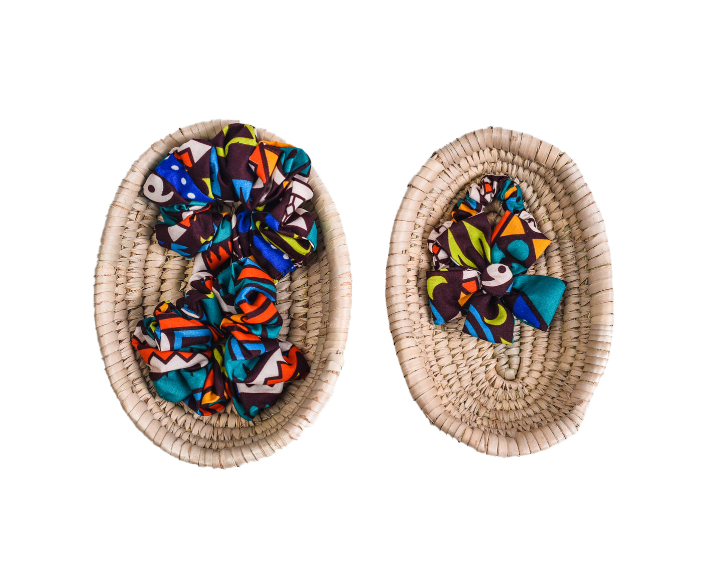 Hand woven rattan basket