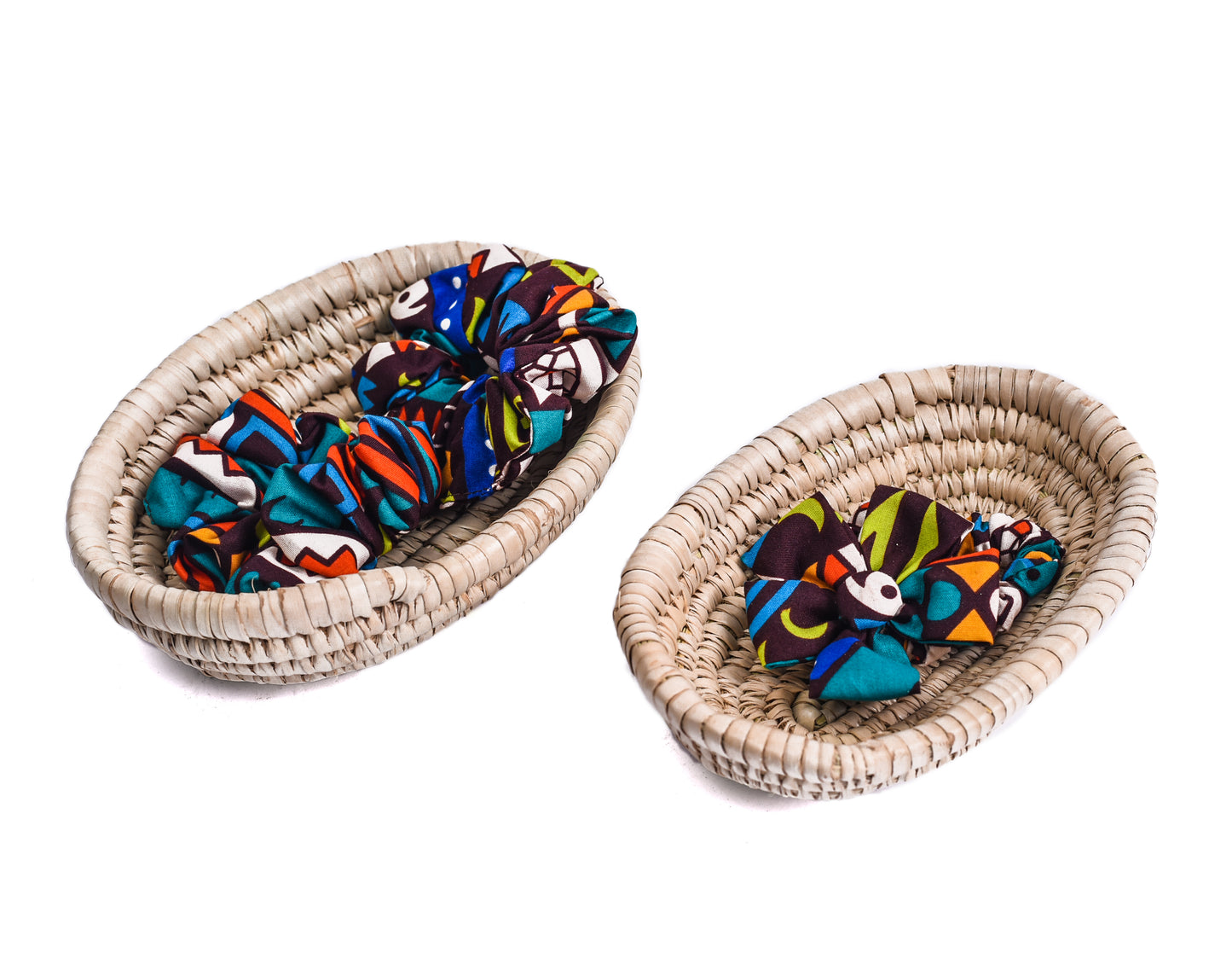 Hand woven rattan basket