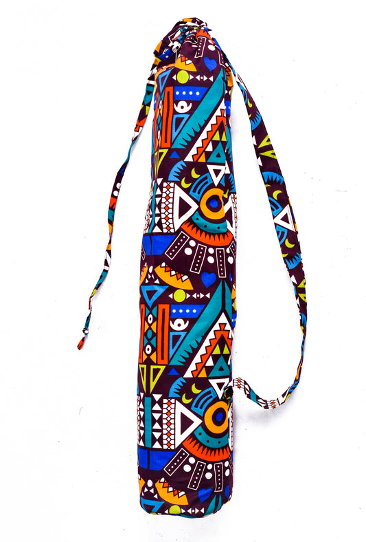 Nanny: Yoga mat bag with Ankara print