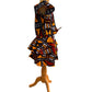 Girls African Tribal Print Top & Skirt Set – Handmade Ankara Two-Piece Outfit