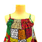 Girls African Safari Patchwork Dress – Handmade Ankara Animal Print Dress