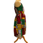 Girls African Safari Patchwork Dress – Handmade Ankara Animal Print Dress