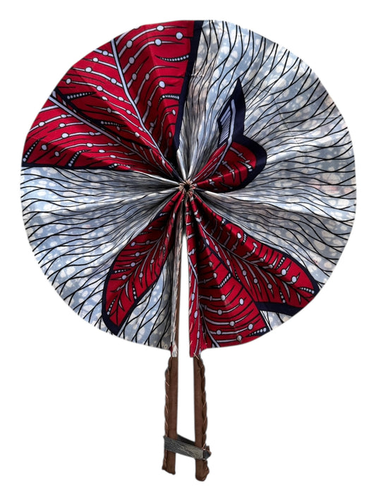 Royal Rhythm - African Wax Print Hand Fan