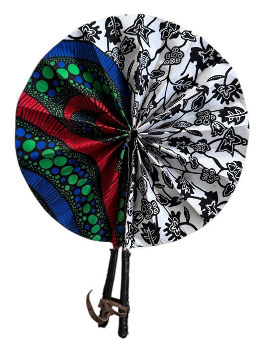 Breeze - African Wax Print Hand Fan
