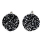 Swirl earrings white & black