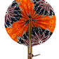 Orange hand fans collection
