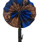 Blue hand fans collection