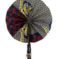 Blue hand fans collection