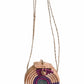 Dahomey: Purple rattan round bags