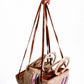 Amazon: Purple half round hand made rattan bag